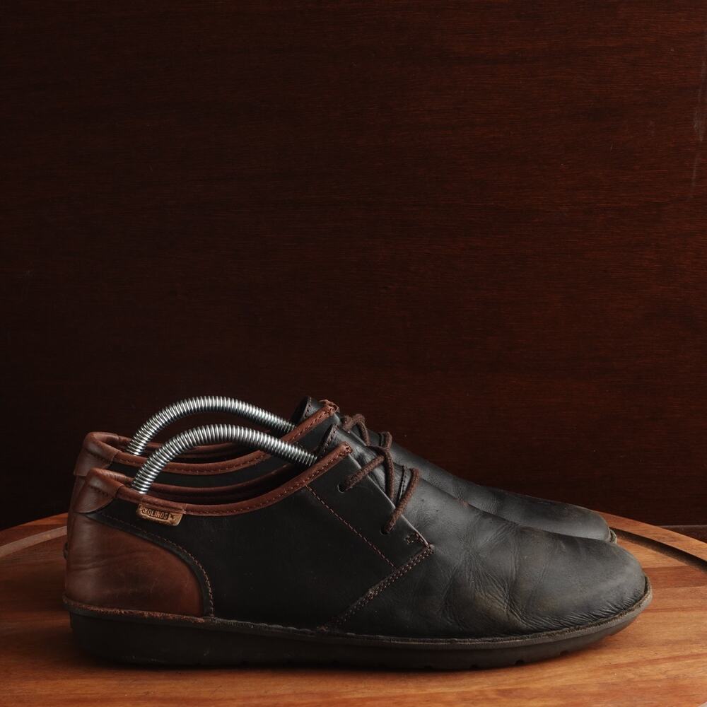 Pikolinos Oxfords Mens Size EU 43 US 9-9.5 BLK Santiago Leather Comfort Shoes